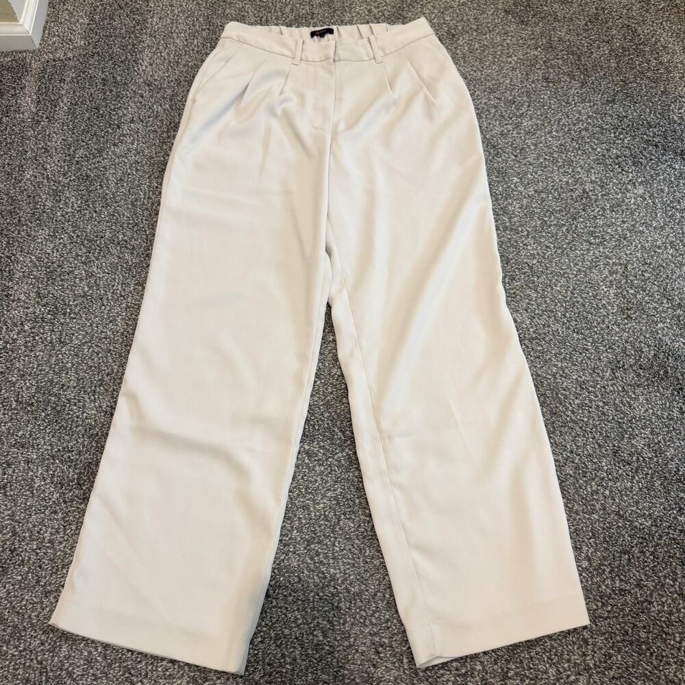 Quince Wide Leg Tailored Trousers 10 Quiet Luxury Old Money Career Office Chic - Picture 2 of 10